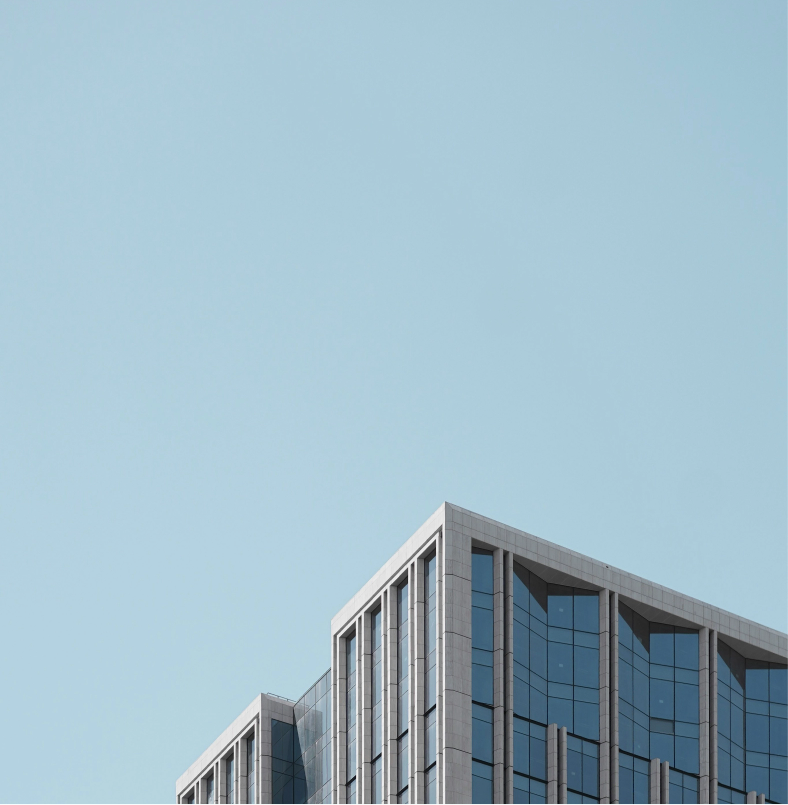 Modern commercial building facade
